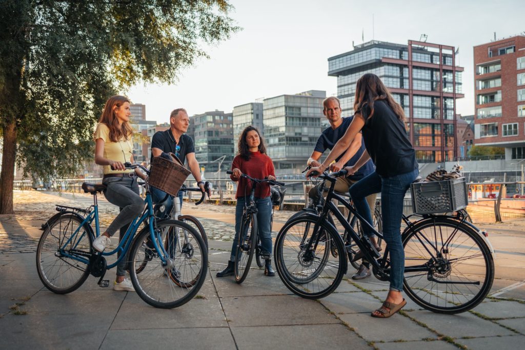 Company outing Hamburg by bicycle