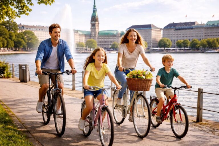 Familien Fahrradtour in Hamburg